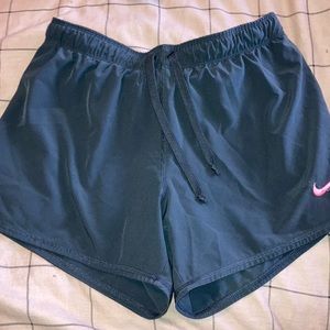 Nike dri- fit running shorts with built in spandex